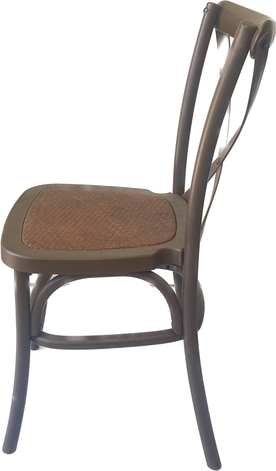 Cross Back Chair Chocolate Bob's Hire